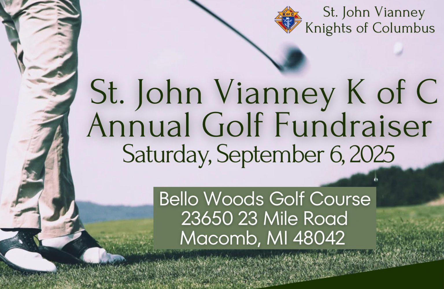St John Vianney K of C Annual Golf Fundraiser – St. John Vianney ...